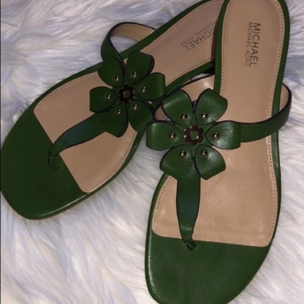 Michael Kors Tara Flower Thong Sandals